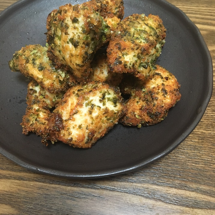 鶏胸肉で☆青のりパン粉焼き